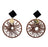 Brown Dhaga Circle Earring Front View