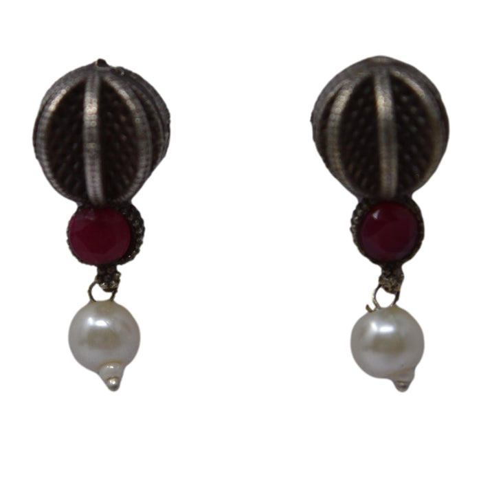 Pearl Rustic Earrings