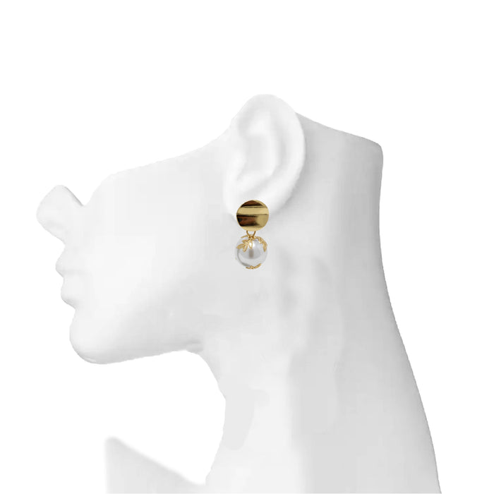 Golden Moti Earring  On Mannequin