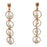Rose Gold Moti Earring Front View