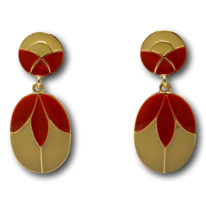 Red  Golden Earring Front View 