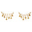 Golden Moti Jhumki Three Layer Ear Chain