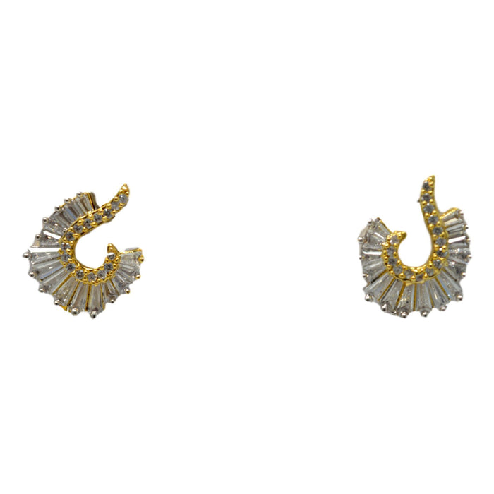American Diamond Earring Front View
