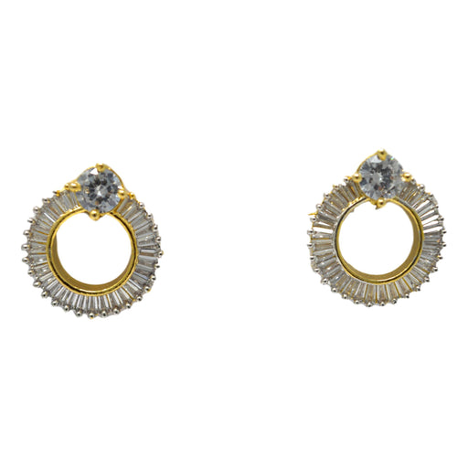American Diamond  Earring Front View