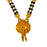 Golden Finish Pendant & Black mani Mangalsutra Close Up