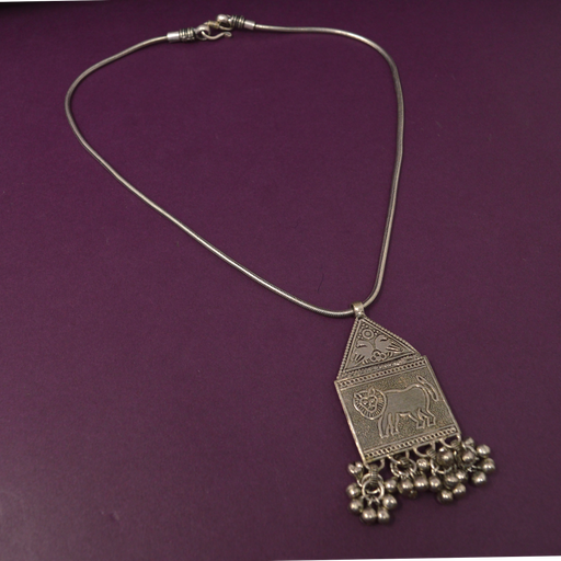 Oxidised Chain Pendant  Necklace