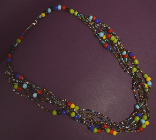 Multi Colour Beads Six Layer Necklace
