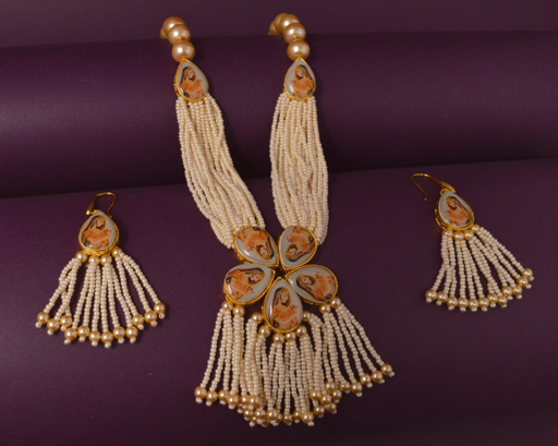 Moti Dhaga Necklace Set