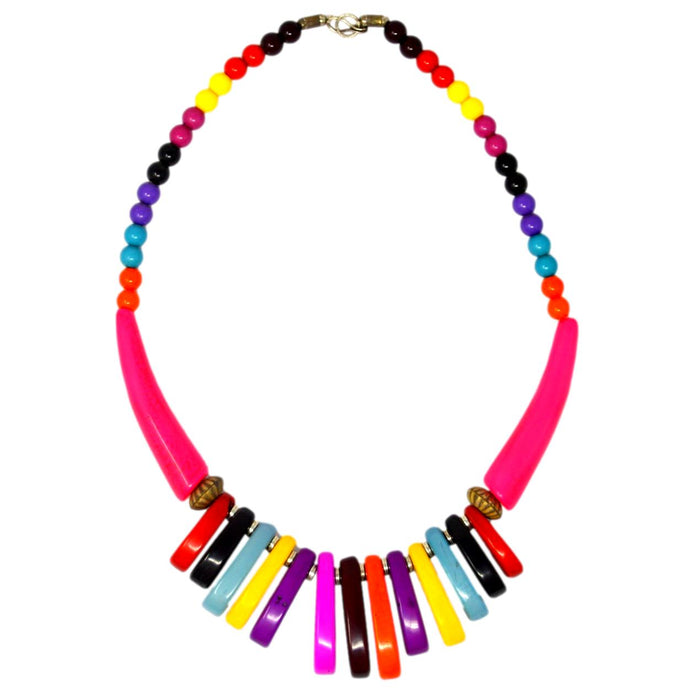 Multi Colour Beads Necklace Set