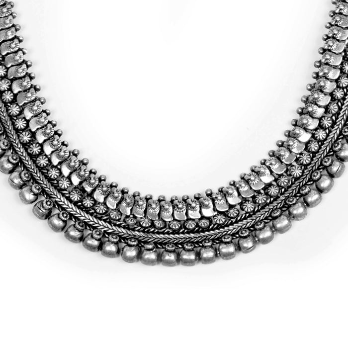 Oxidized Necklace Closeup