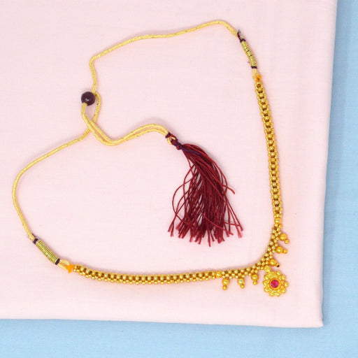 Golden Red Stone Thushi Color