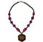 Purpule & Black Beads Necklace