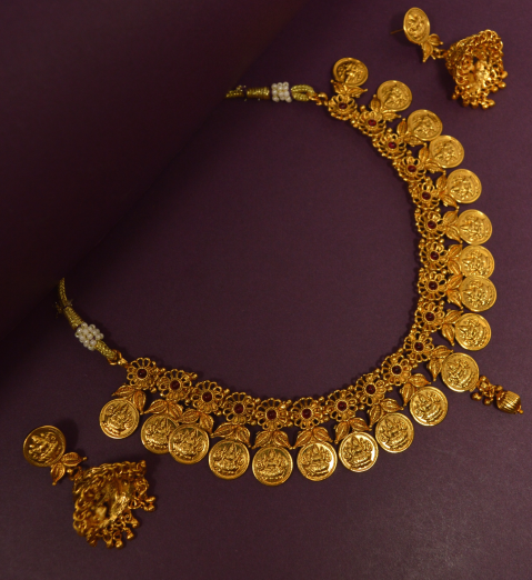 Maharashtrian Laxmi Putali Necklace Set