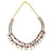 White & Red Stone, Moti Two Layer Necklace Set