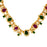 White,Red & Green Stone Necklace Set