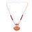 Red Mani & Moti Necklace Front View