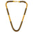 Golden & Black Moti Gajra mala necklace Top View