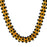 Gold And Black Beads Gajra Mala Close Up
