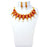 Moti Red Dhaga & Red Stone Necklace Set On Mannequin