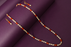 Red Stone & Moti Mala Necklace Set