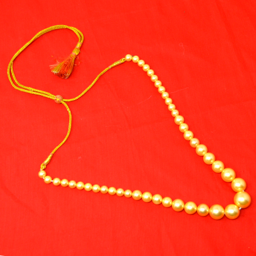 Golden Finish Moti Mala Necklace Color