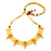 Moti Finish & White Red Stone Necklace Set Top View