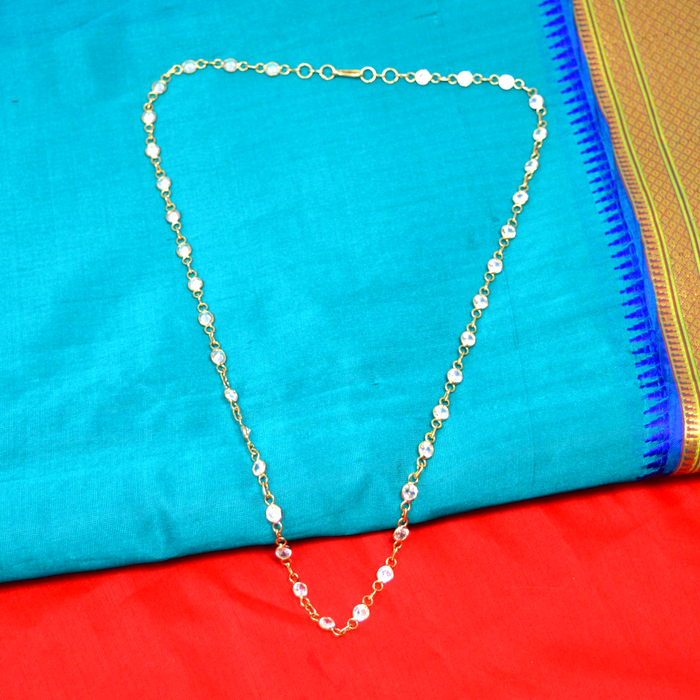 American Diamond Chain Necklace Color