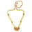 Red Stone Tanmani Necklace Set Top View