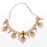 Jaipuri Red, Green Stone & Moti Necklace Front View 