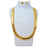 Plain Gold Laxmi Coin Necklace Set On Mannequin