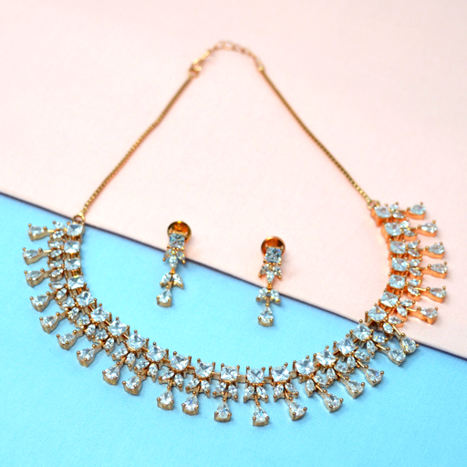 American Diamond Stone Necklace