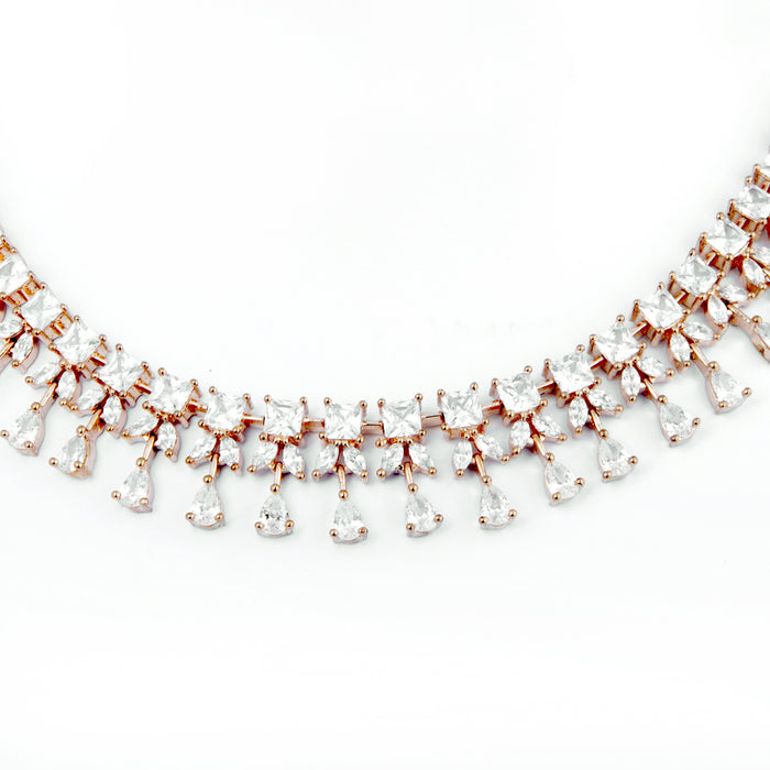 American-diamond-stone Necklace Closeup