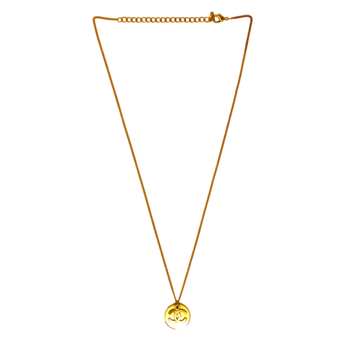 Golden American Diamond Chain Pendant Set