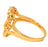 Golden & American Diamond Ring Close Up