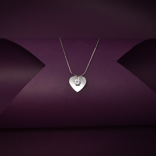 American Stone Heart Pendant Chain