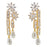 American Diamond With Moti Earring Front View
