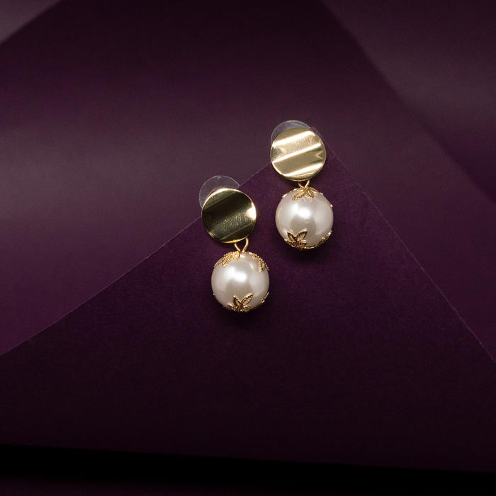 Moti earring gold clearance