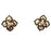 Paste Pearl Lily Studs Front