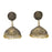 Gold Oxidised Jhumki Earring Front