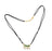 Green Stone Black Mani Mangalsutra Necklace Top View