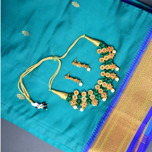 Temple & Green Jardosi Necklace