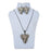 Elephant Pendant Oxidised Necklace Set On Mannequin