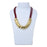 Red Dhaga Layer Golden Necklace On Mannequin