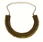 Golden Oxidized Necklace Front