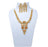 Yellow & White American Diamond Necklace Set On Mannequin