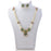 Green Stone & Moti Choker Necklace Set On Mannequin