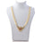 Moti & Red Stone Tanmani Necklace On Mannequin