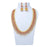Red Stone & Moti Necklace Set On Mannequin