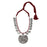 Red Dhaga Leaves Necklace Top View