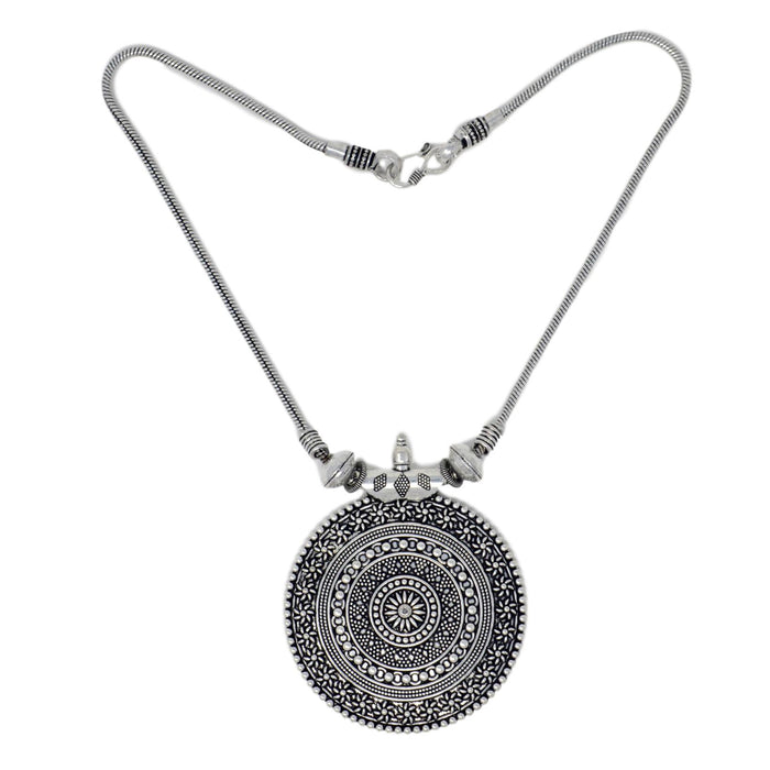 Oxidised Necklace Top View
